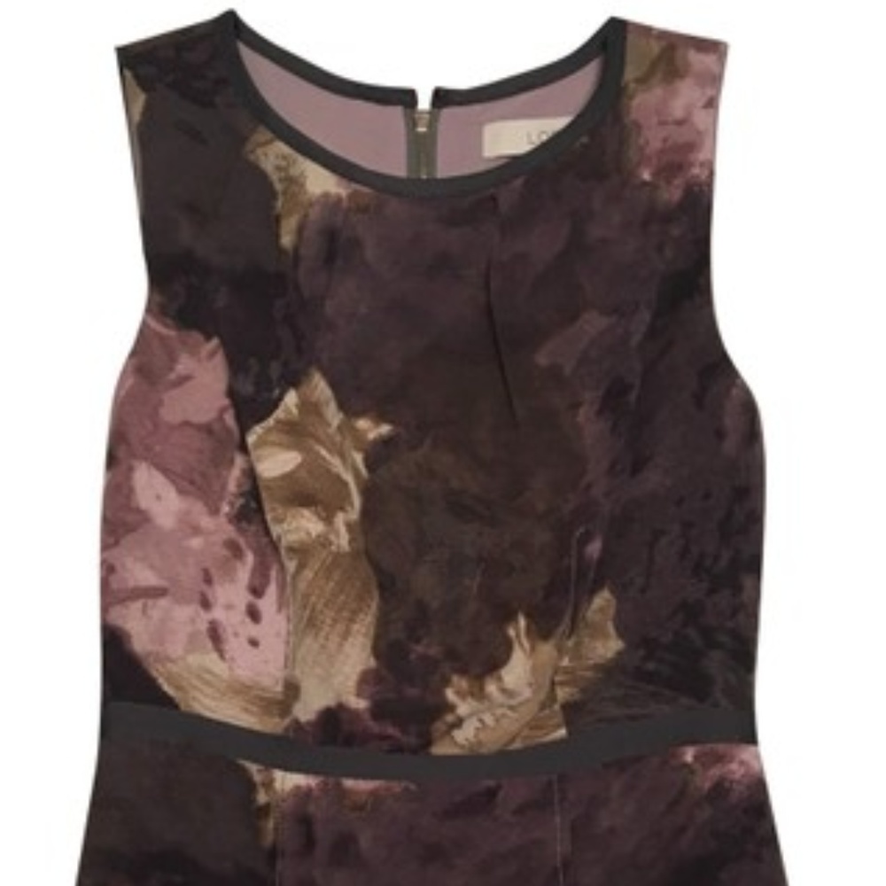 Purple and Tan Loft Dress